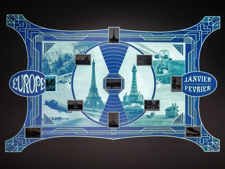 Vue de l'exposition « Le tour du monde en 80 cartes » à Baud - 2026