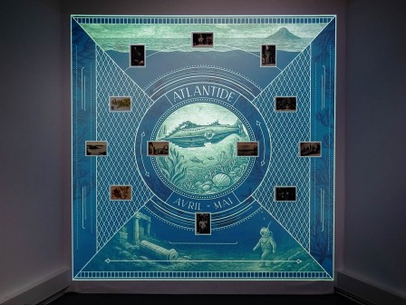 Vue de l'exposition « Le tour du monde en 80 cartes » à Baud - 2026