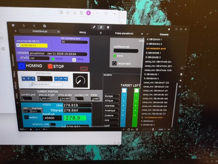 Programmation du moteur pour la rotation