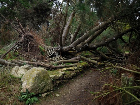 Visite du Dourven ravagé par la tempête en septembre 2024