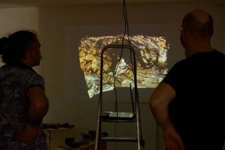 Installation de l'exposition (©Léa Molinier)