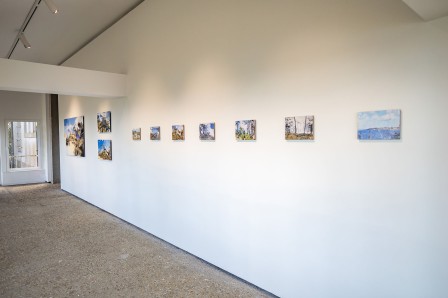 « Contre études », 9 impressions sur bois peint