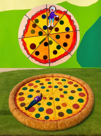 Zoom sur le « Canapé-pizza » - La médiathèque Idéale