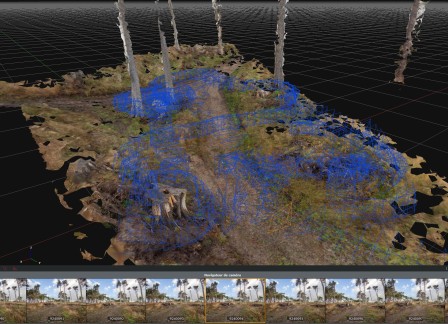 Photogrammétrie du même espace en septembre 2025