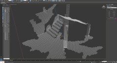 Fungus Coloniæ, Primordia - Vue du modèle 3D en fil de fer