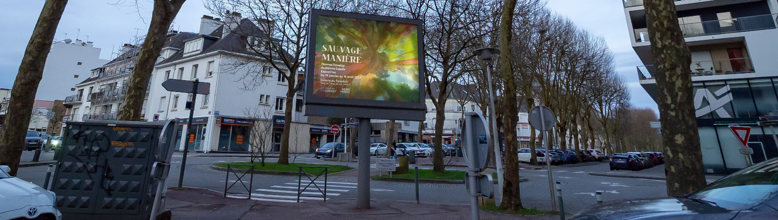 Affichage public Sauvage Manière Lorient